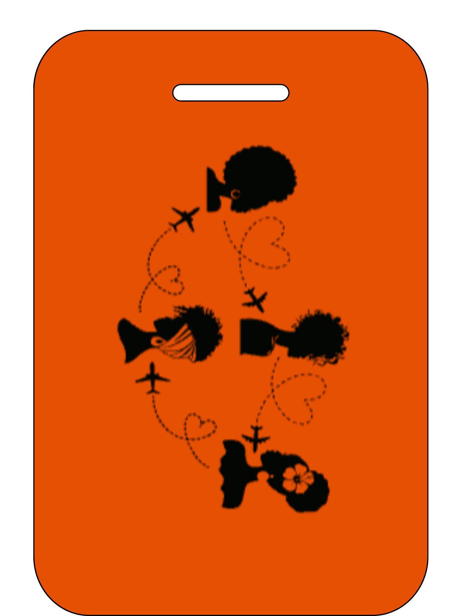 Double sided luggage tags