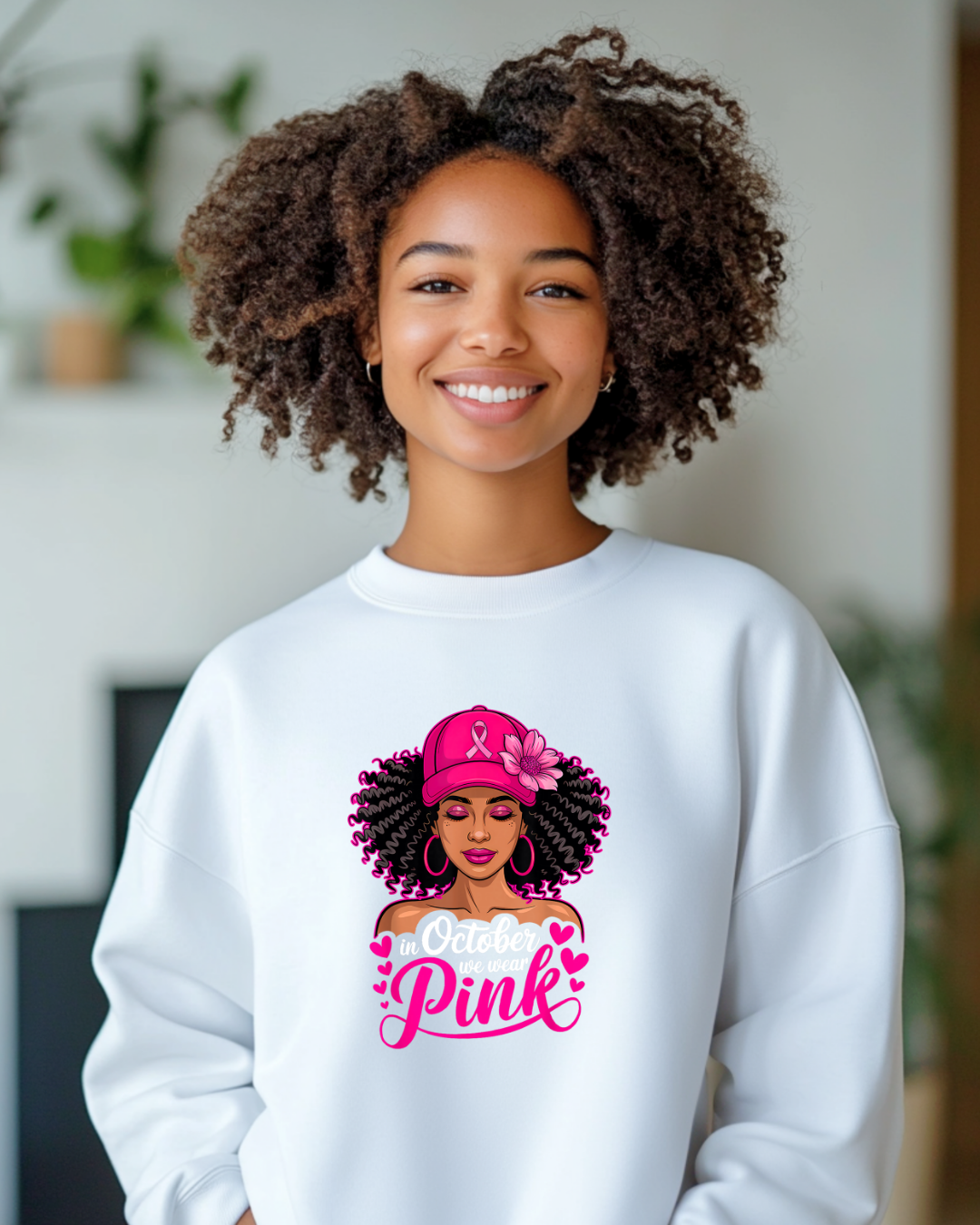 Pink October Crew Necks