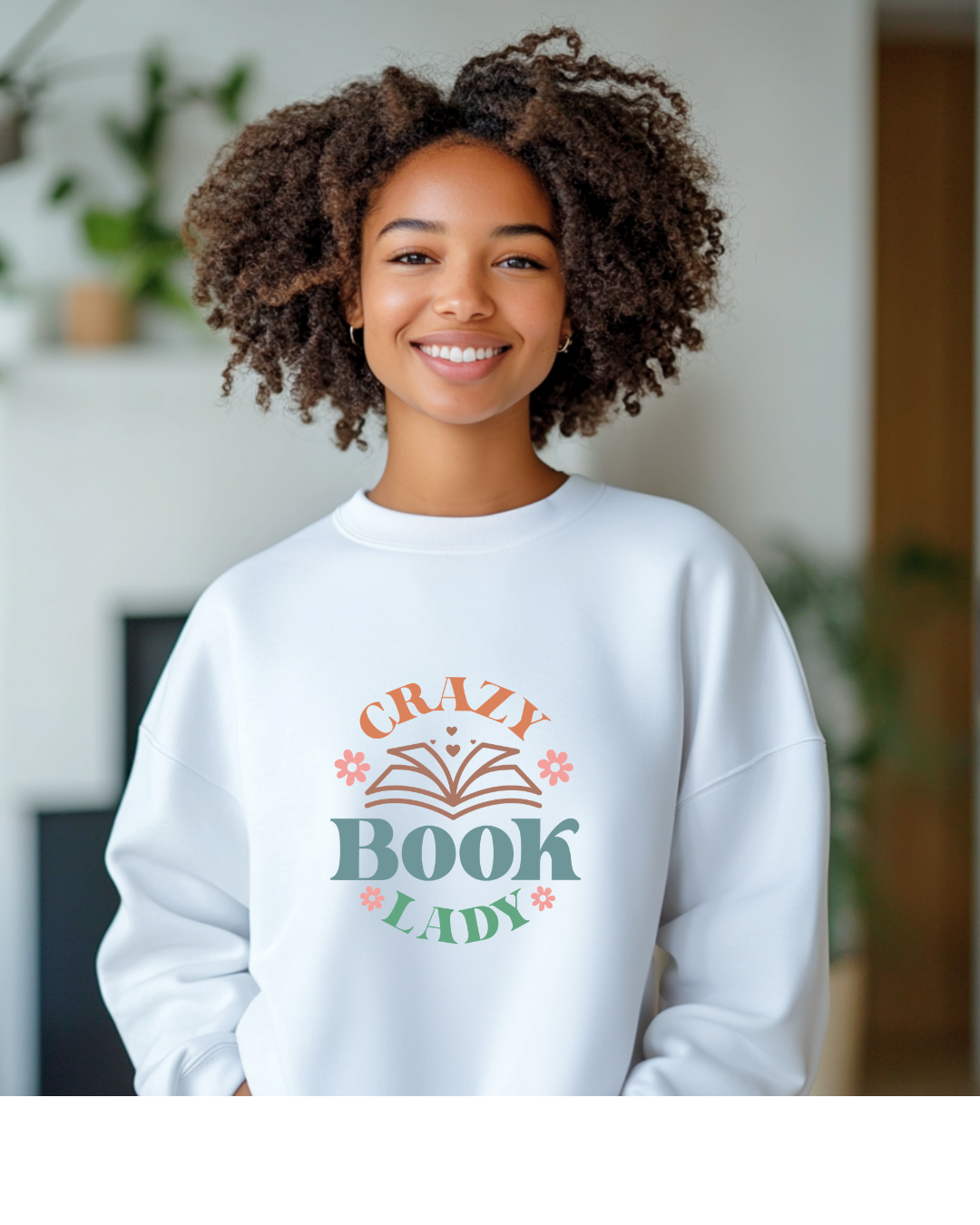 Crazy book lady Sweatshirt