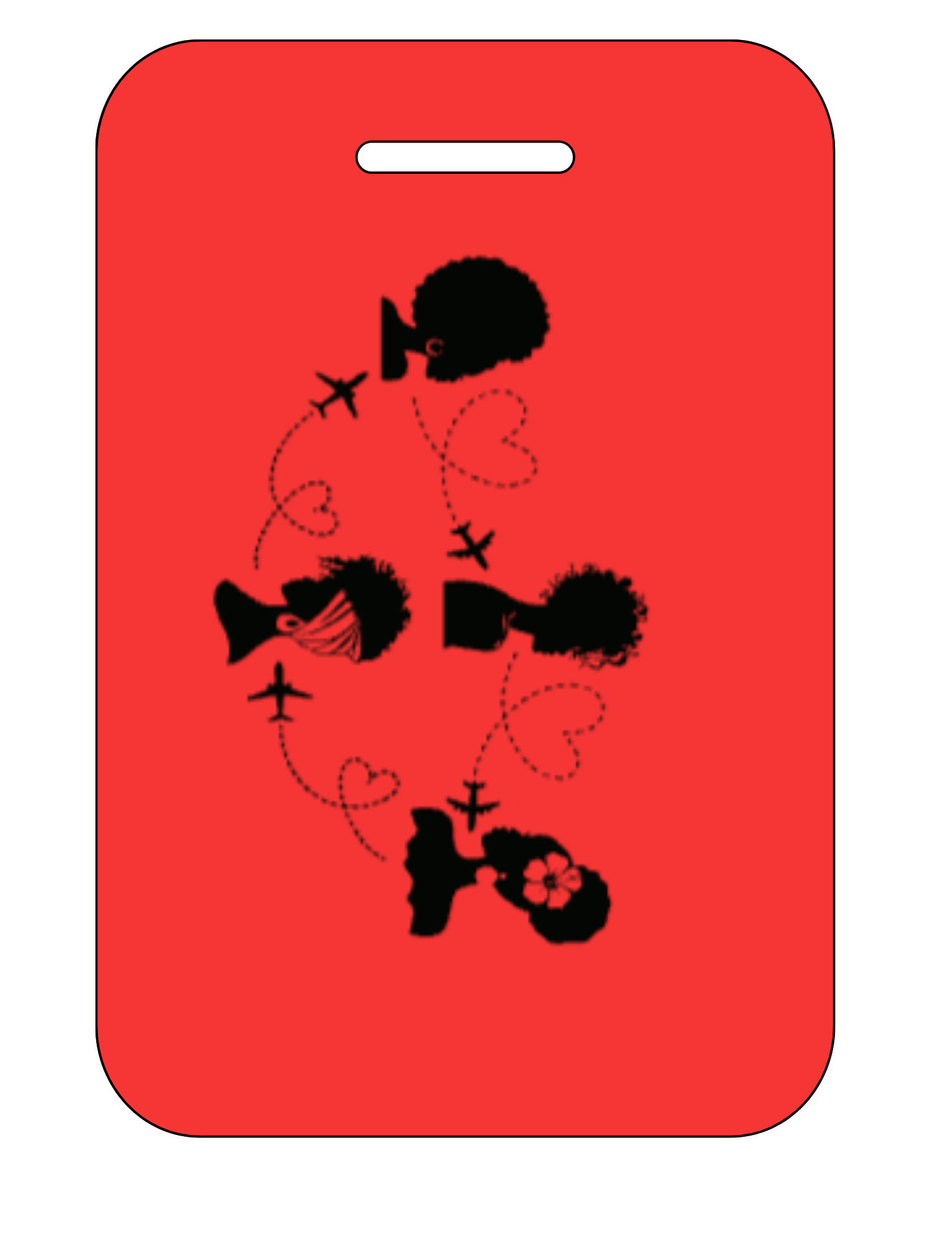 Double sided luggage tags