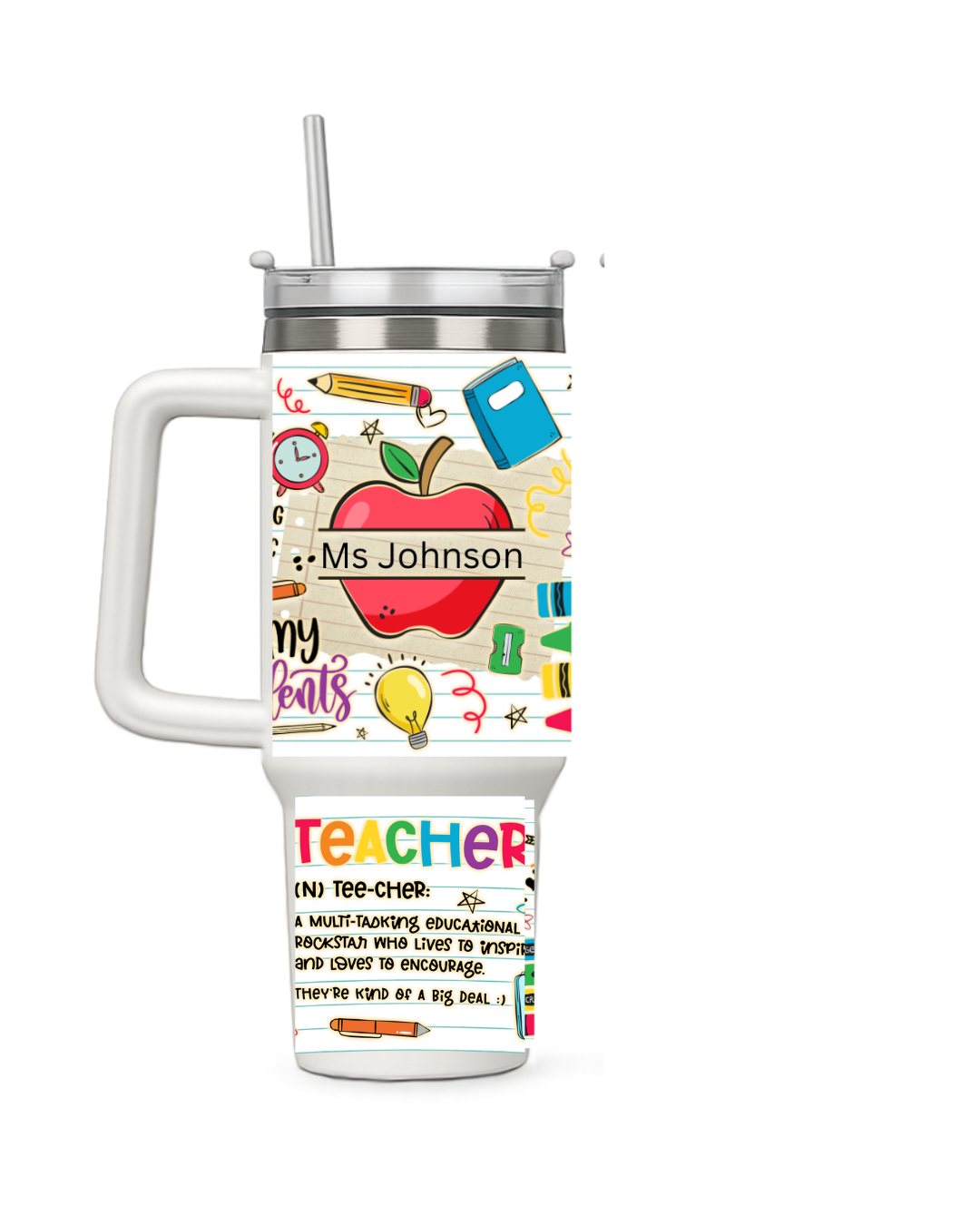40 0z Teacher Personalized Tumbler