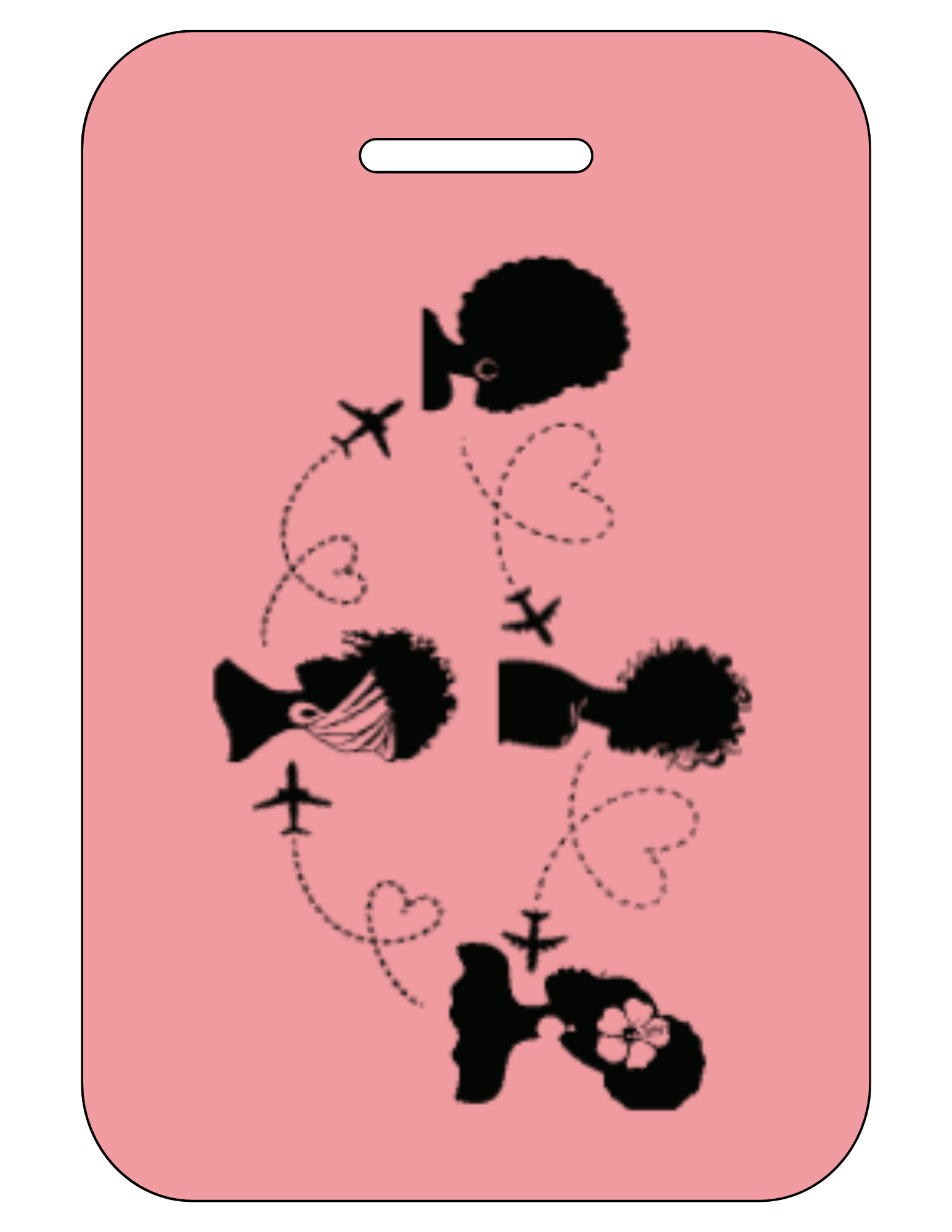 Double sided luggage tags