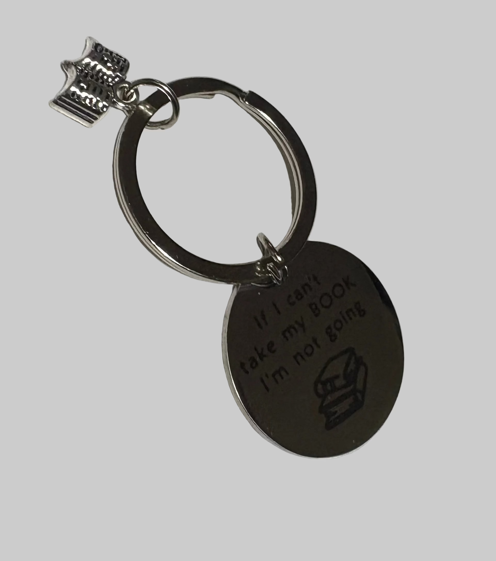If i can't take my book Book Lover Keychain