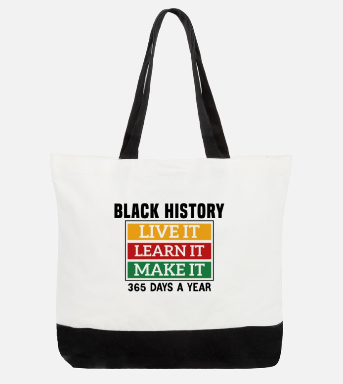 Black history tote bag